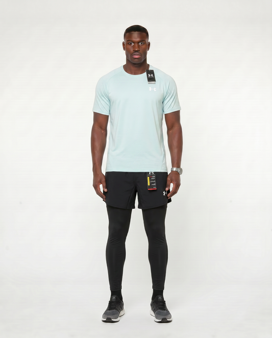 Tenue de Sport Manche Courte Haut + Short avec collant