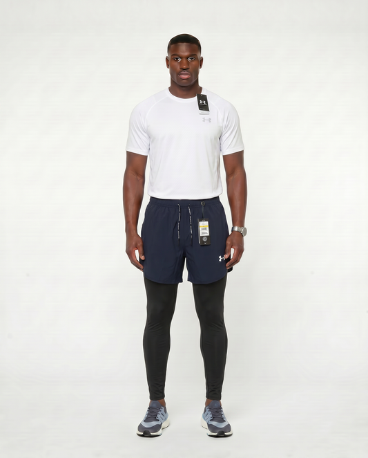 Tenue de Sport Manche Courte Haut + Short avec collant