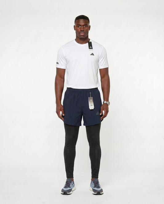 Tenue de Sport Manche Courte Haut + Short avec collant