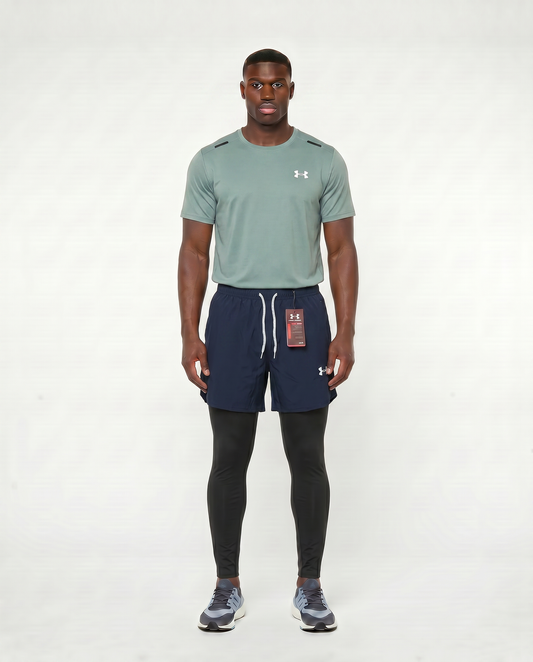 Tenue de Sport Manche Courte Haut + Short avec collant