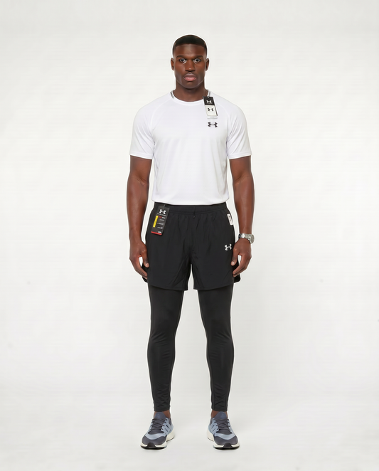 Tenue de Sport Manche Courte Haut + Short avec collant