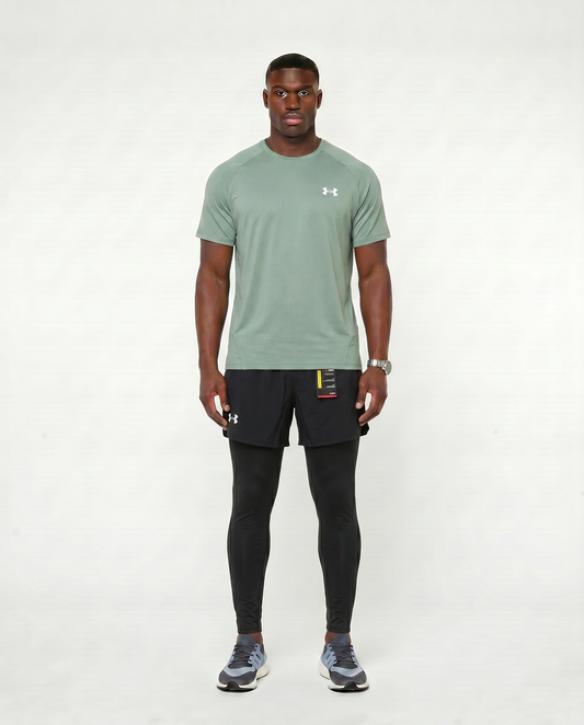 Tenue de Sport Manche Courte Haut + Short avec collant